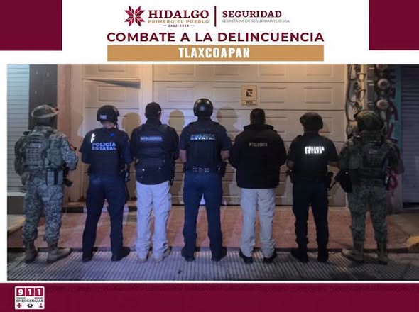SSPH desmantela punto presuntamente utilizado para la venta y distribución de narcóticos en Tlaxcoapan