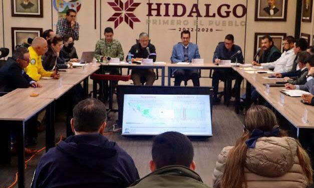 Gobierno de Hidalgo fortalece acciones de atención ante afectaciones por lluvias