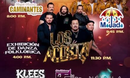 Los Acosta, Grupo Mojado y Los Caminantes encabezan la cartelera de este sábado en las Fiestas de Octubre Tepeji 2026