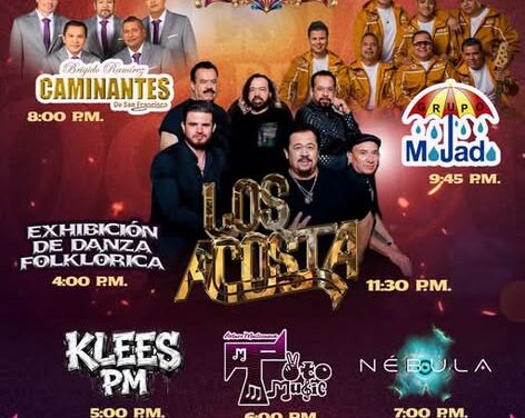 Los Acosta, Grupo Mojado y Los Caminantes encabezan la cartelera de este sábado en las Fiestas de Octubre Tepeji 2026