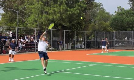 Inaugura Cristhian Martínez nuevas canchas de tenis con inversión superior a los 3.8 millones de pesos