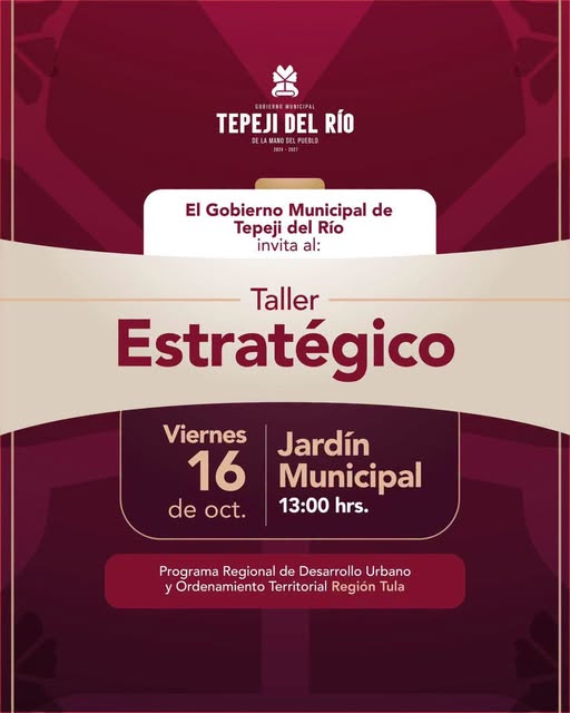 Tepeji del Río será sede de trabajos para el desarrollo urbano y ordenamiento territorial de la Región Tula