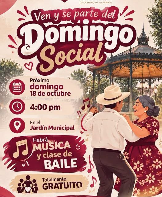 DIF de Tepeji del Río invita a la ciudadanía al “Domingo Social” en el Jardín Municipal