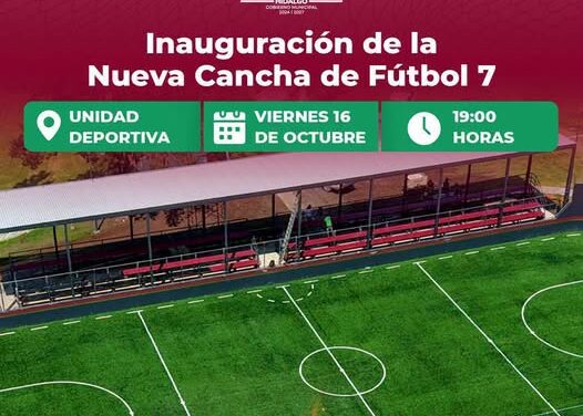 Tula de Allende inaugurará nueva cancha de Fútbol 7