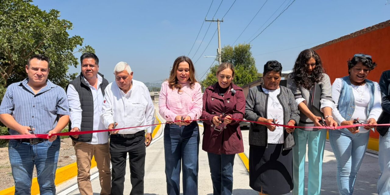 Inauguran obra vial de más de 6 mil metros cuadrados en Santa María Quelites