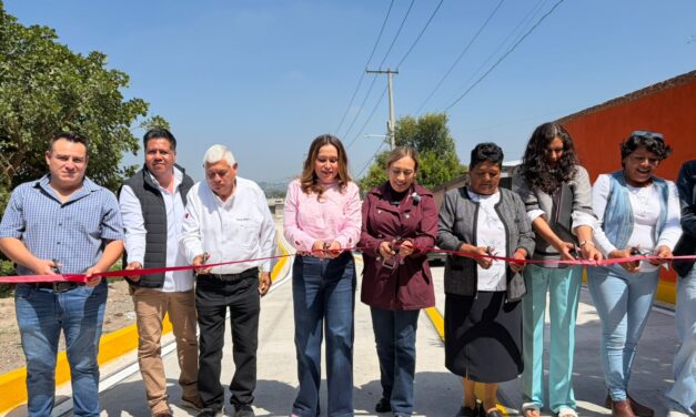 Inauguran obra vial de más de 6 mil metros cuadrados en Santa María Quelites