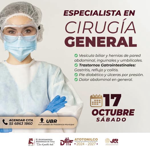 DIF Municipal anuncia jornada de atención en cirugía general en Atotonilco de Tula