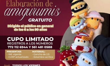 Invitan a taller gratuito de elaboración de amigurumis en Atotonilco de Tula