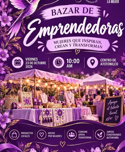 Atotonilco de Tula impulsa el talento local con el Bazar de Emprendedoras