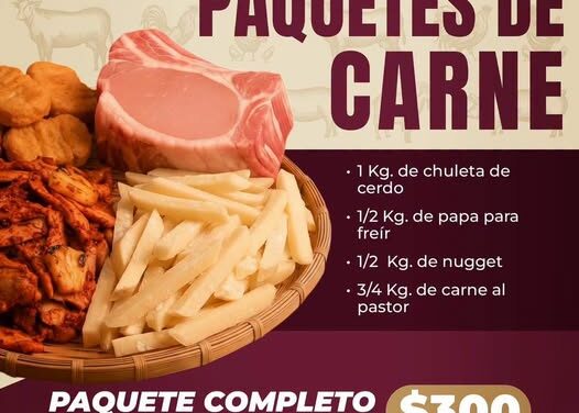 Atotonilco de Tula ofrece paquete de productos cárnicos a precio preferencial
