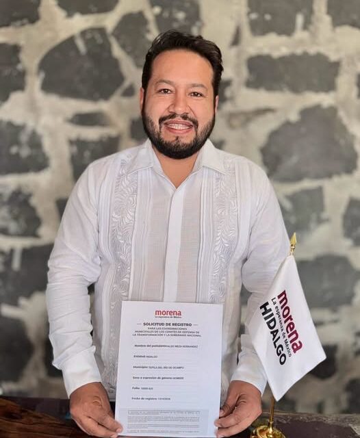 Diputado Aldo Meza participará en el proceso interno de MORENA en Tepeji del Río