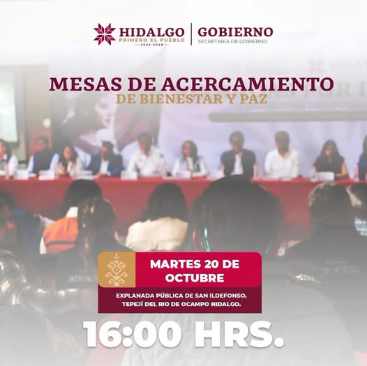 Las Mesas de Acercamiento de Bienestar y Paz llegan a San Ildefonso