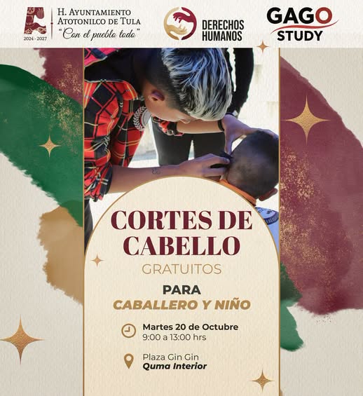 Gobierno de Atotonilco de Tula ofrece cortes de cabello gratuitos para niños y caballeros en Quma Interior