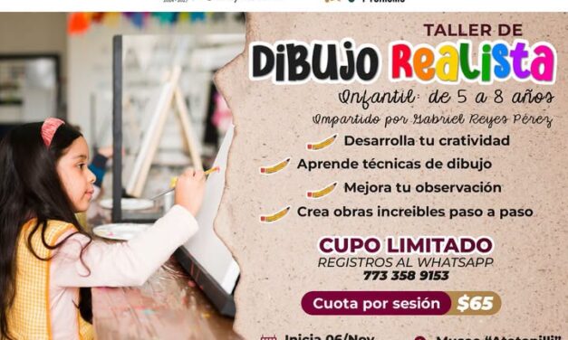 Invitan a niñas y niños a participar en taller de dibujo en Atotonilco de Tula
