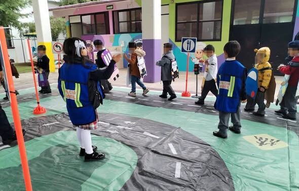 Imparten plática “Mini Agentes Viales” a niñas y niños del CAIC Tepeji