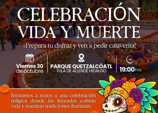 Tula de Allende invita a celebrar el Día de Muertos con una noche de tradición y cultura