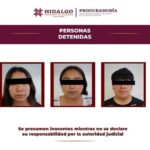Detienen en Tula de Allende a tres personas en presunta posesión de armas de fuego y narcóticos