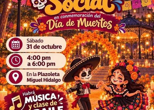 DIF de Tepeji del Río invita a celebrar el Día de Muertos con música y baile en el Sábado Social